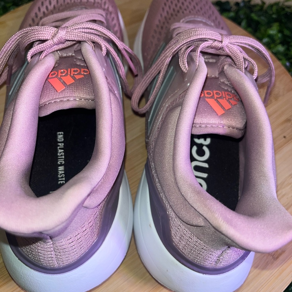🔥 ADIDAS EQ21 RUN MAGIG MAUVE PURPLE WOMENS ATHLETIC RUNNING SHOES SIZE 7 - Picture 8 of 9